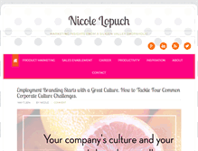 Tablet Screenshot of nicolelopuch.com